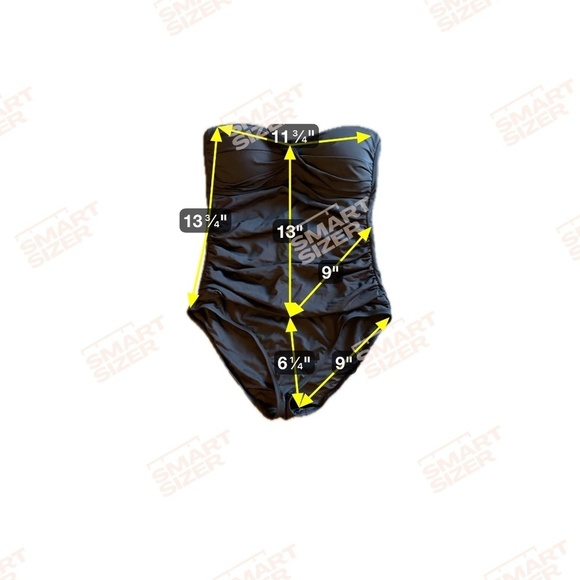 Anne Cole twist front black one piece swimsuit Sz 8 - Picture 3 of 9